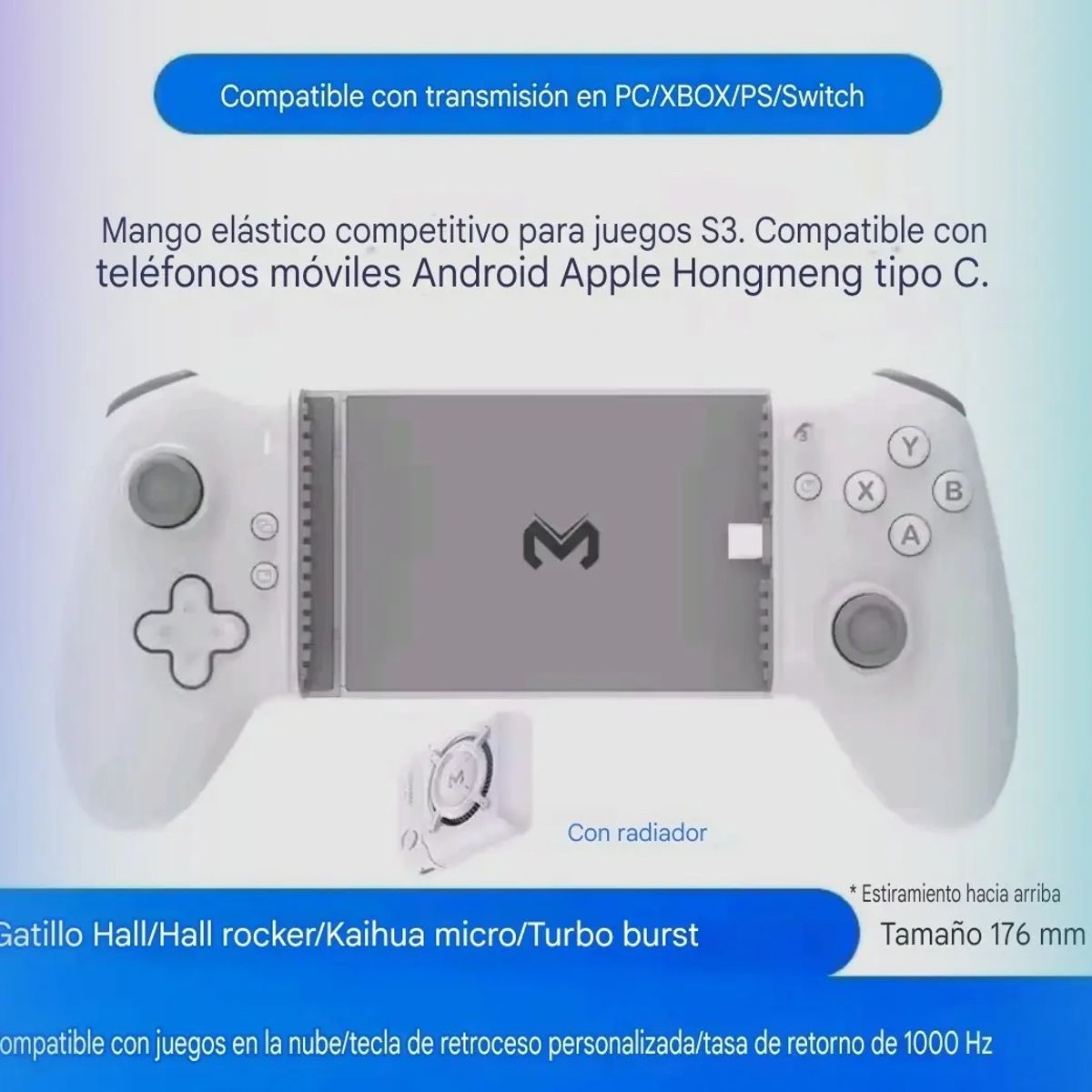 MEMO - Control Teléfonos Android Y Iphone Memo S3 Usb Con Radiador