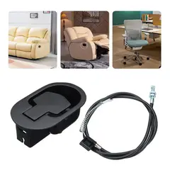 GENERICO - Palanca Metálica Para Sillón Reclinable Tipo Berger + Cable