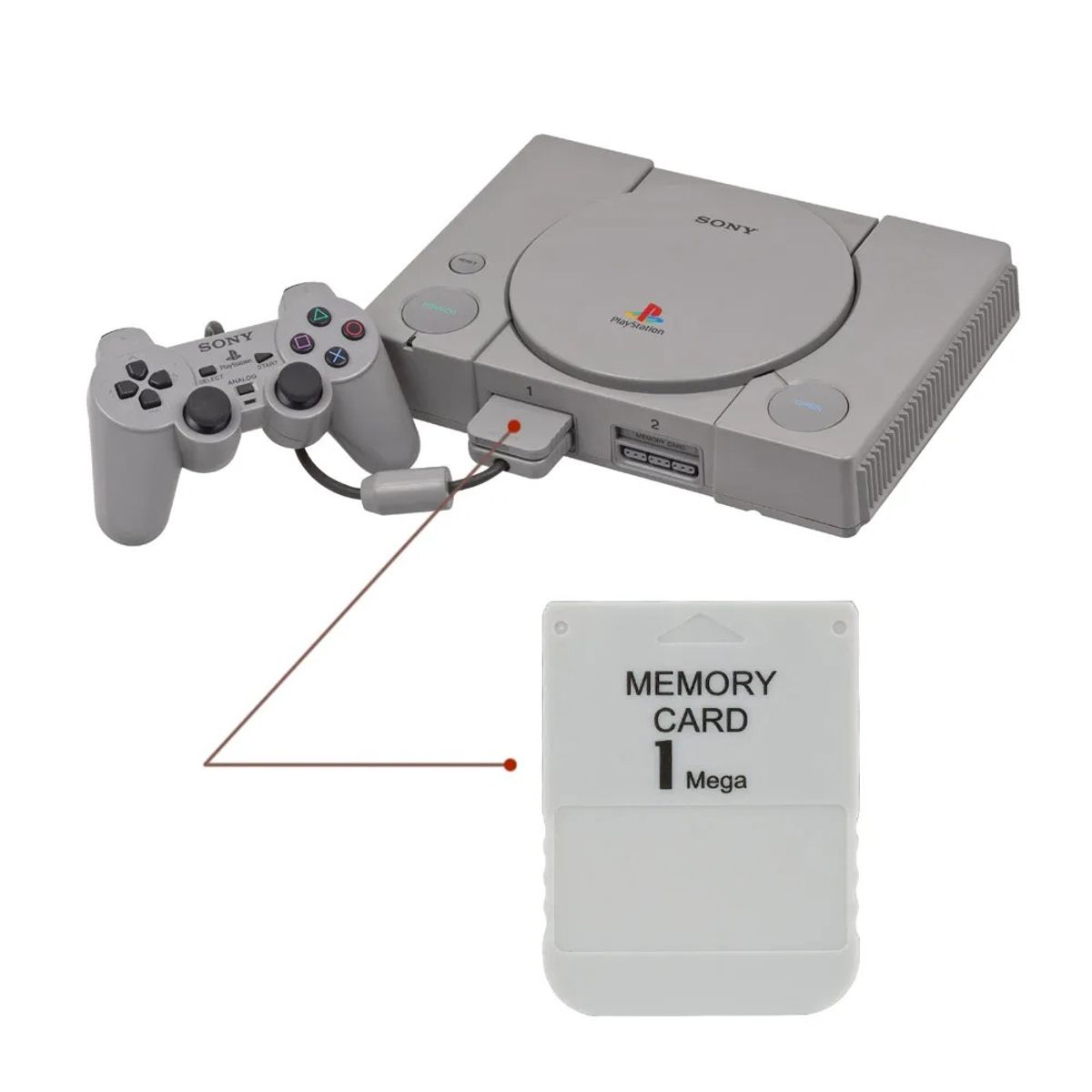 GENERICO - Memory Card para PlayStation 1
