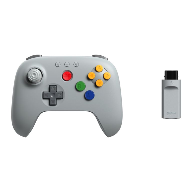8BITDO Control Inalámbrico N64 2.4G para N64 Console, Analogue3D, Windows