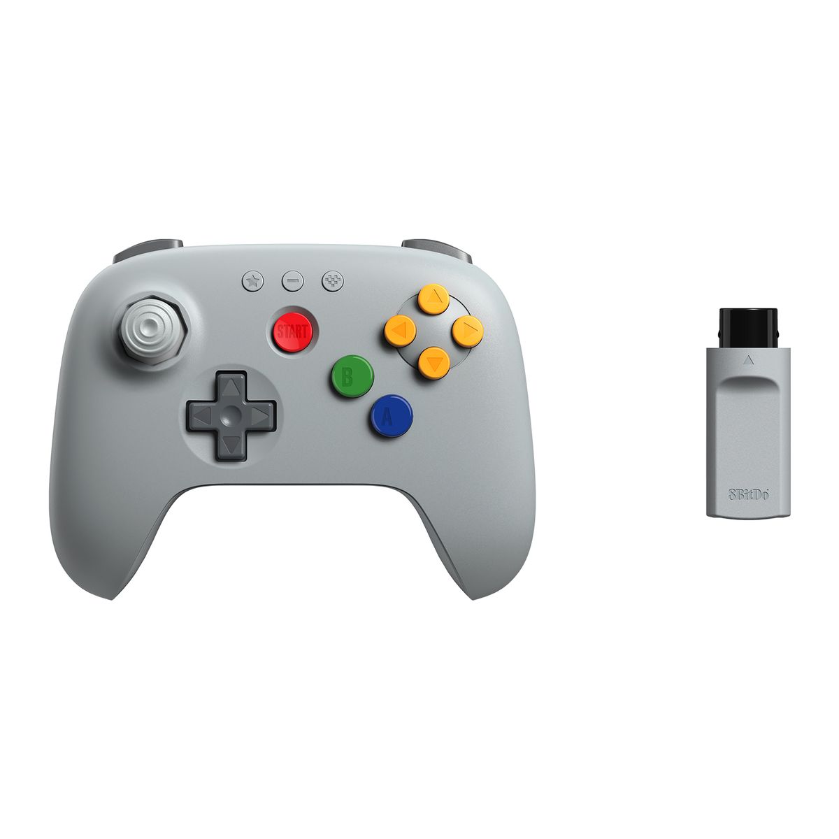 8BITDO - Control Inalámbrico 8BitDo N64 2.4G para N64 Console, Analogue3D, Windows