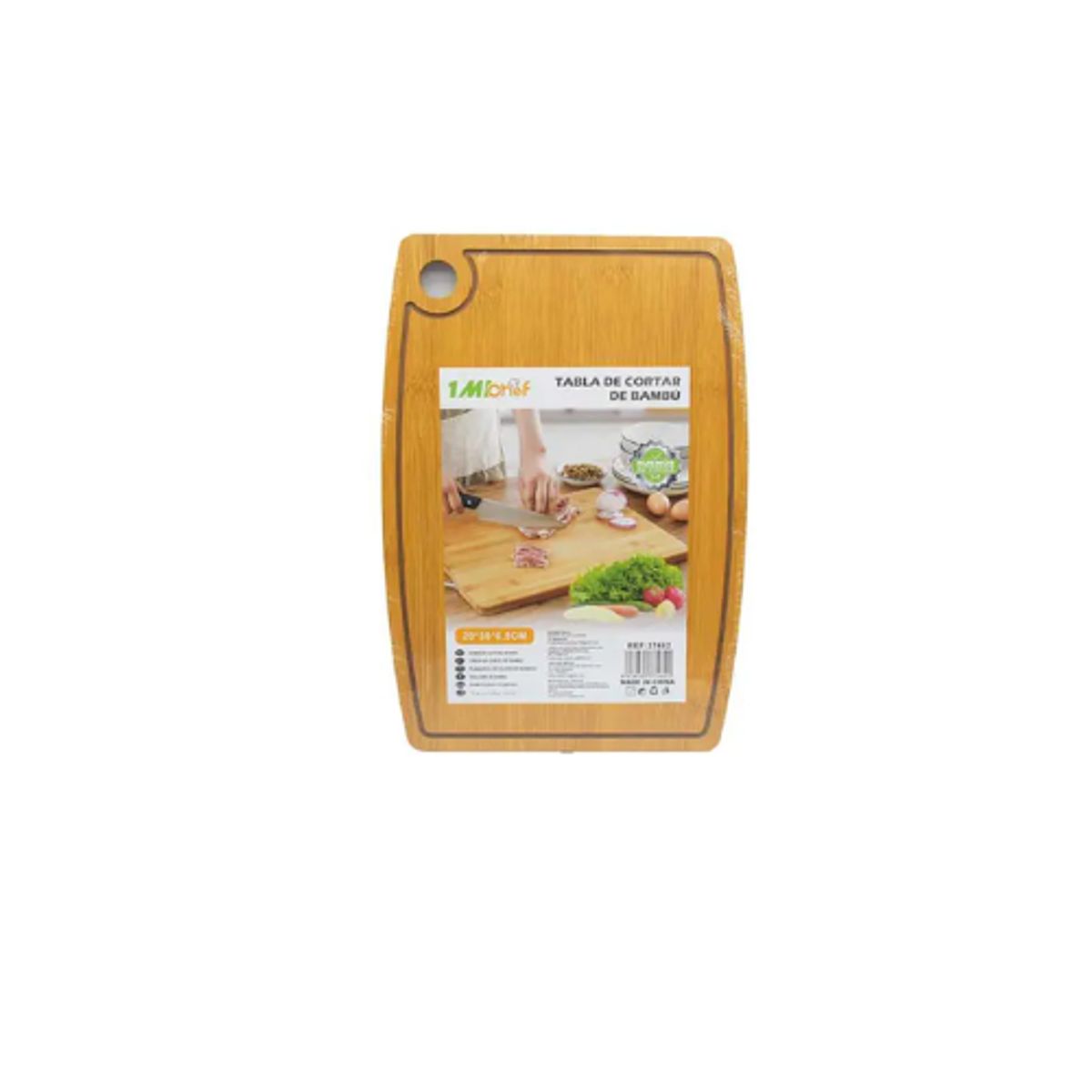 GENERICO - Tabla De Cortar 20X30CM Madera Cocina