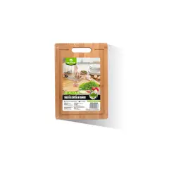 GENERICO - Tabla De Cortar Bambu 23X33CM Madera Cocina