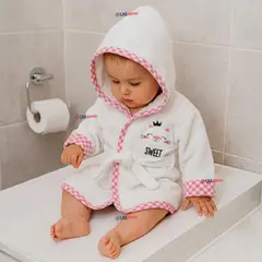 JUMP KIDS - Bata de Baño Niña Toalla 100% Algodón Cobertura Completa Estampados Surtidos