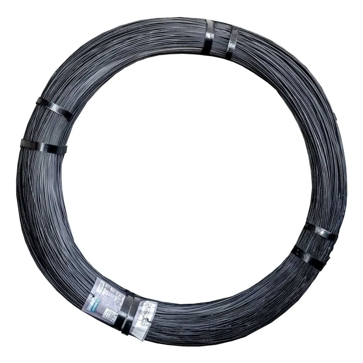 METALFER - Alambre Negro Recocido Calibre Bwg 18 (1,24mm) Rollo 15 Kg