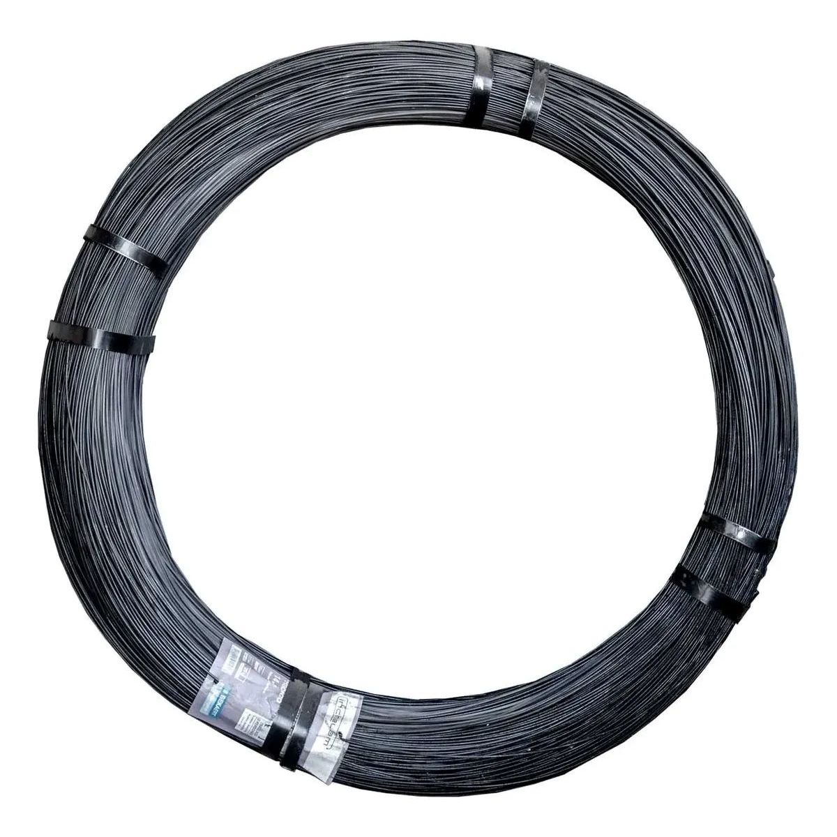 METALFER - Alambre Negro Recocido Calibre Bwg 18 (1,24mm) Rollo 15 Kg