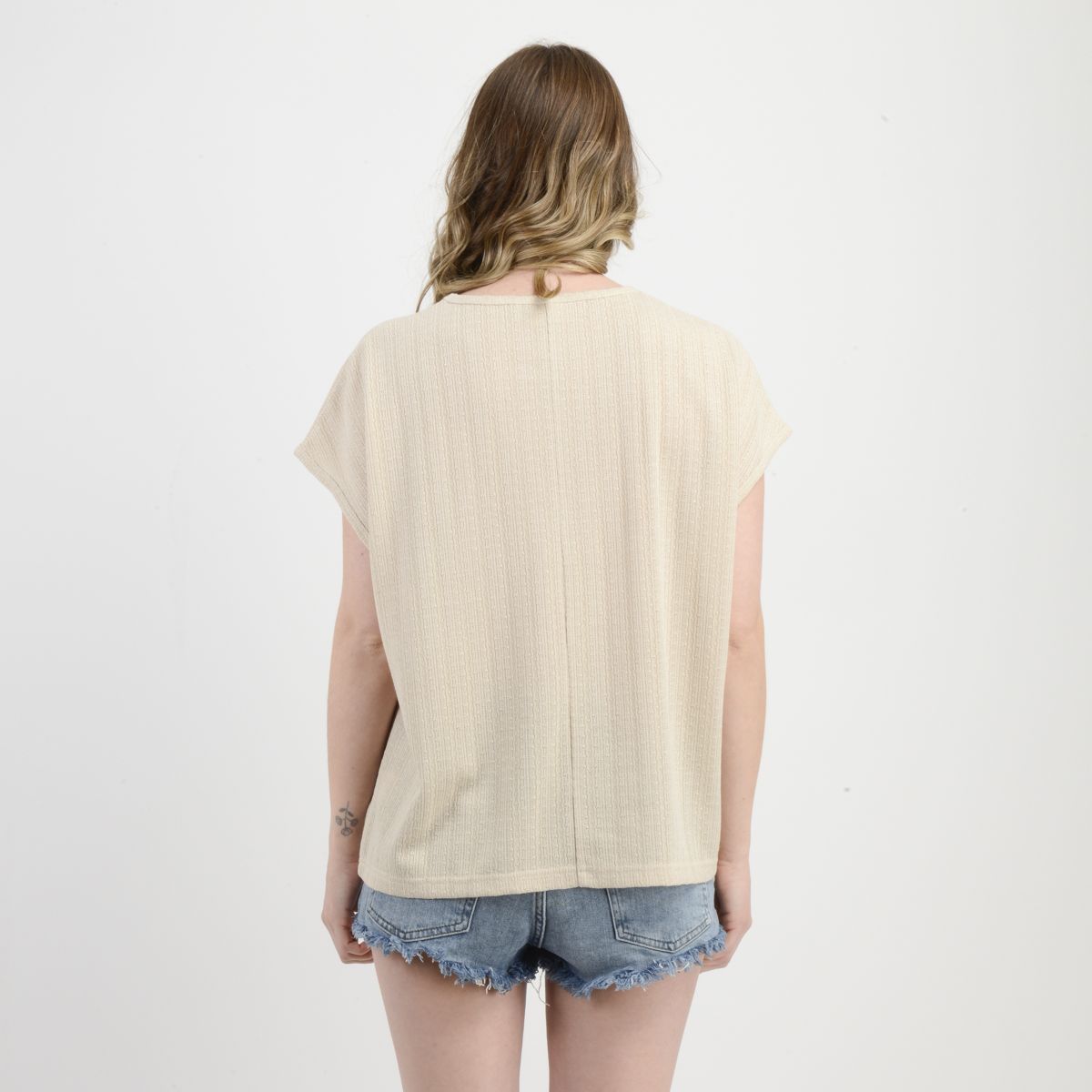 O'NEILL - POLERA MANGA CORTA JULIE BEIGE