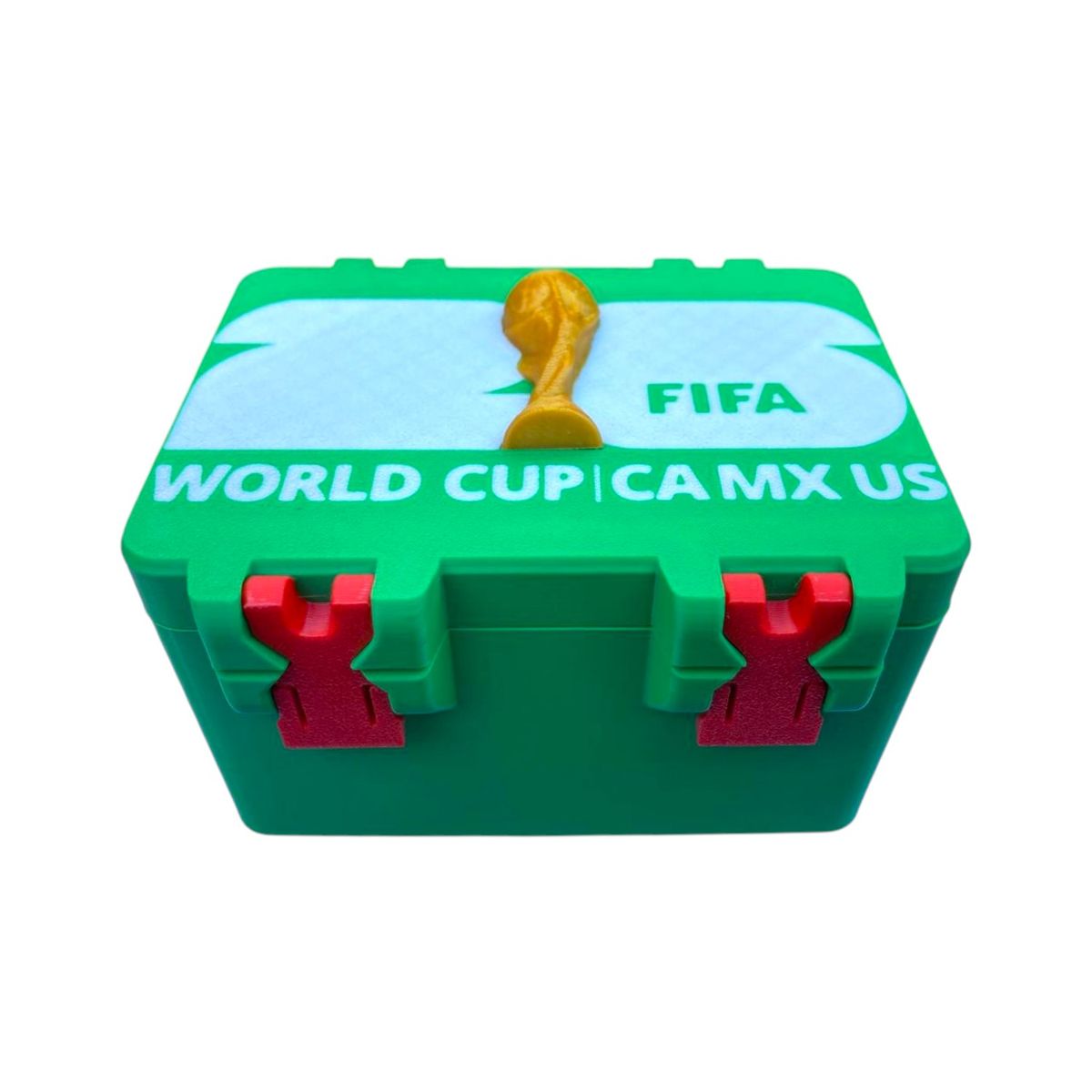 GENERICO - Caja porta laminas con doble contenedor tamaño XL de la Copa del Mundo 2026