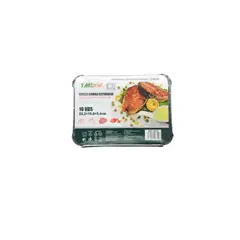 GENERICO - Bandeja Aluminio Rectangular 22.2X15.8X5.4CM 10pcs