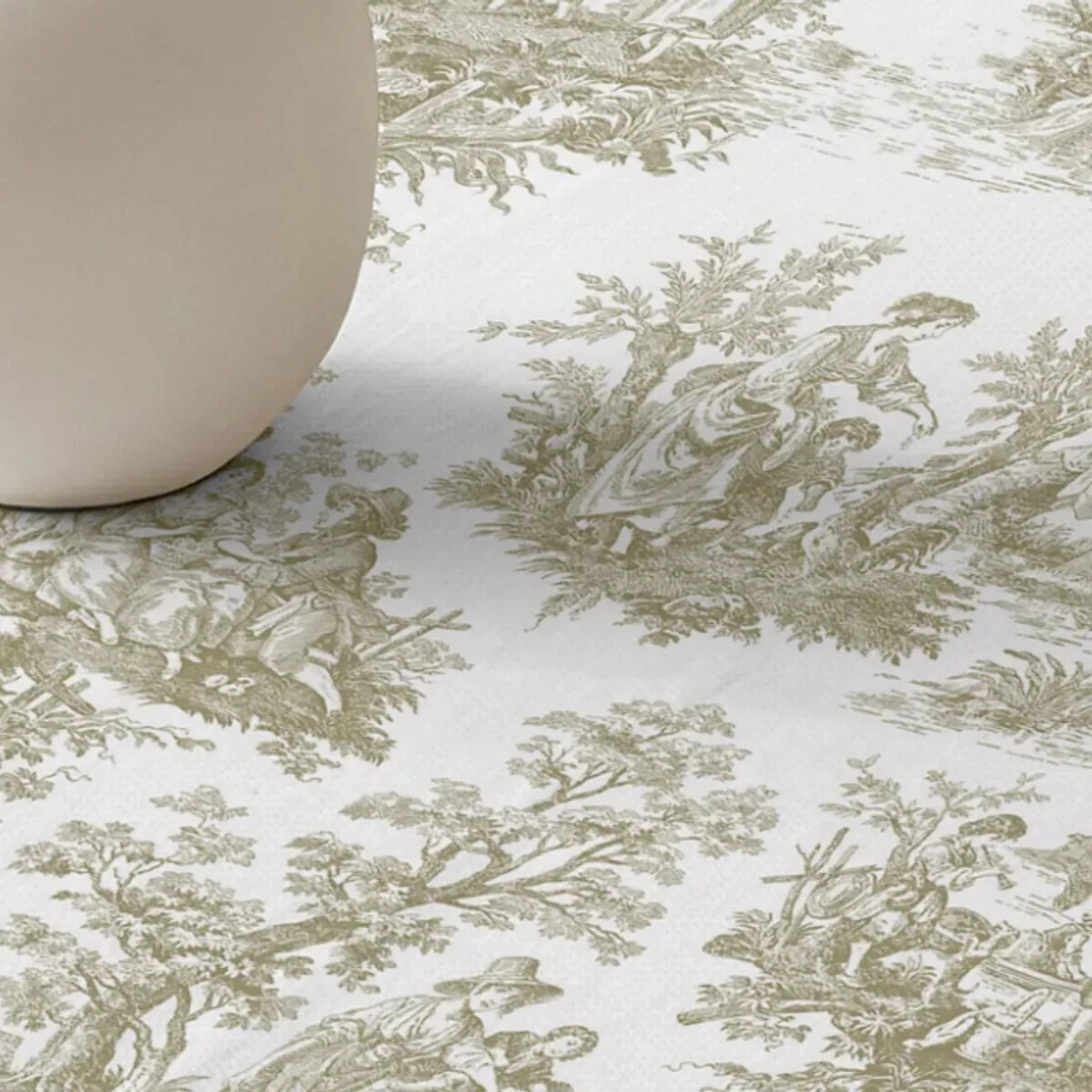 DECORUGZ - Mantel Antimanchas Resinado Paulo Beige 130x250