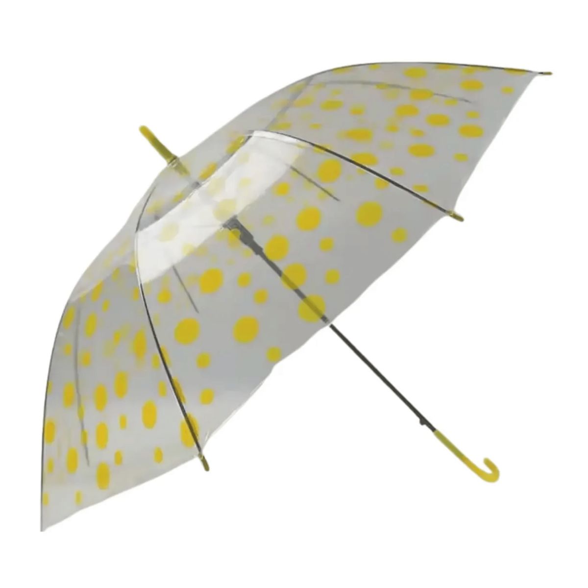 GENERICO - Paraguas Niños Transparente Infantil Automatico De 90 Cm Amarillo