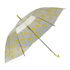 GENERICO - Paraguas Niños Transparente Infantil Automatico De 90 Cm Amarillo