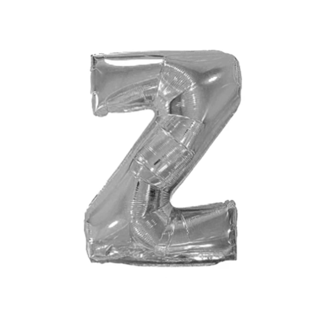GENERICO - Globos De Letras para decorar tus celebraciones de 30 pulgadas PLATEADAS LETRA Z