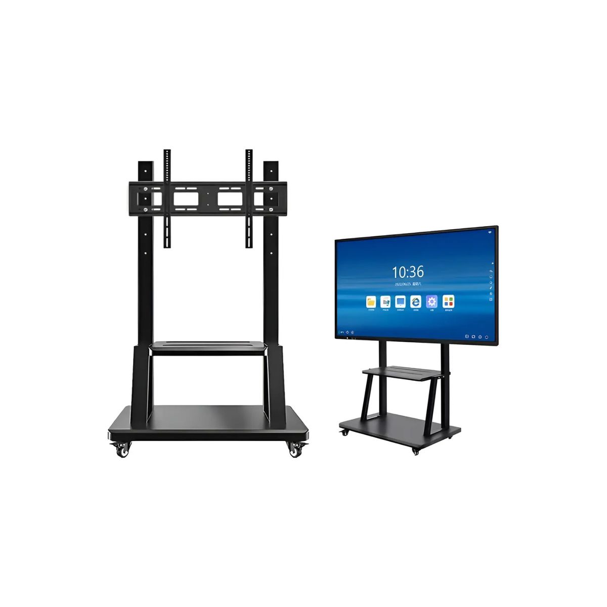 GENERICO - Soporte Mini Pedestal Tv Móvil Con Ruedas Y Repisa 32 A 70 pulgadas 1700A