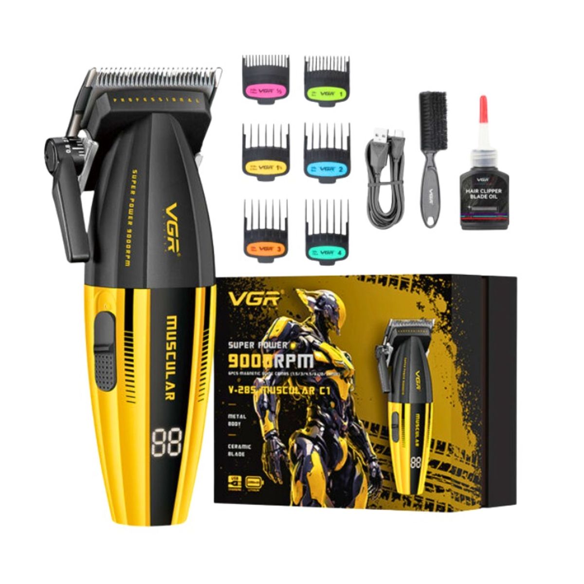 VGR - VGR V-285 Muscular Clipper de 9000 RPM