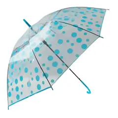 GENERICO - Paraguas Niños Transparente Infantil Automatico De 90 Cm Celeste