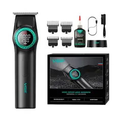 VGR - Trimmer Profesional V977 Recargable 8000RPM Negro