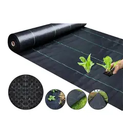 GENERICO - Malla Antihierbas 2x10m, Tela Geotextil Para Maleza Control