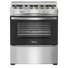 MIDEA - Cocina a Gas 5 Quemadores con Grill