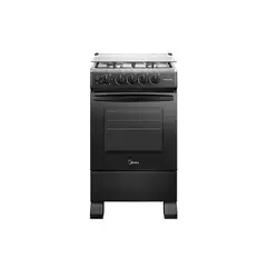 MIDEA - Cocina a Gas 4 Quemadores 20inch Negro