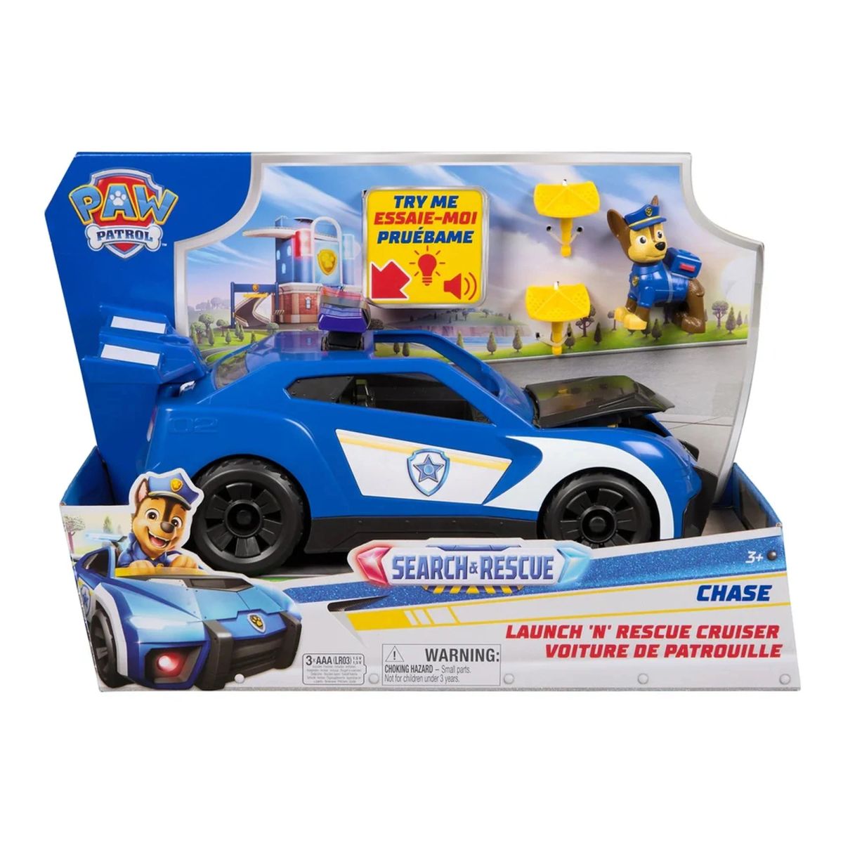 PAW PATROL - PAW PATROL SEARCH & RESCUE VEHICULO BUSQUEDA Y RESCATE CHASE