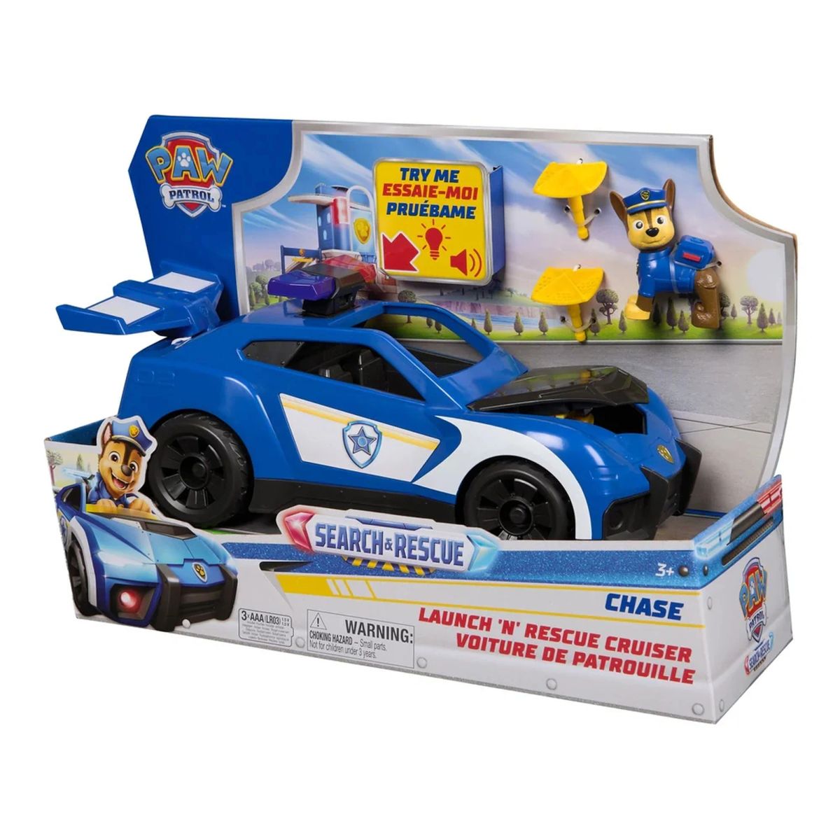 PAW PATROL - PAW PATROL SEARCH & RESCUE VEHICULO BUSQUEDA Y RESCATE CHASE
