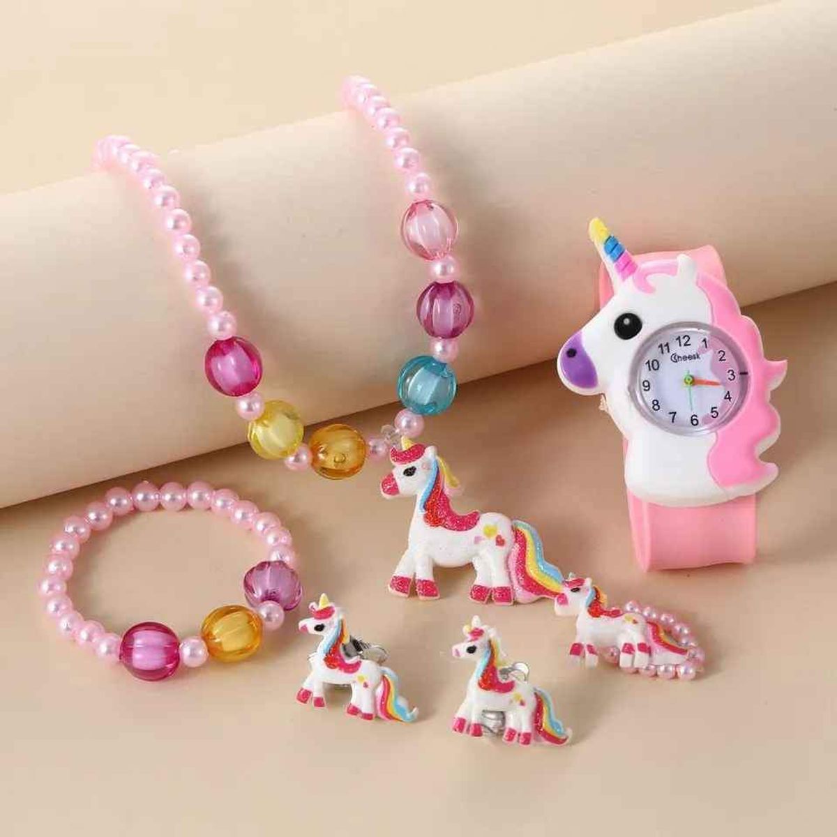 GENERICO - Pack reloj y accesorios lindo para niña
