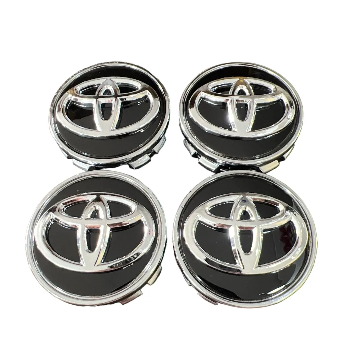 GENERICO - Set X4 Tapas centro de Llantas de autos marca Toyota 57mm interior X 62mm exterior TOYOTA