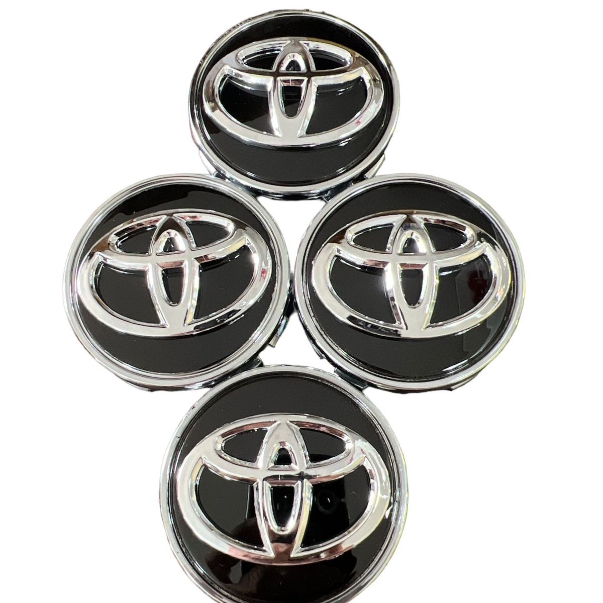 GENERICO - Set X4 Tapas centro de Llantas de autos marca Toyota 57mm interior X 62mm exterior TOYOTA