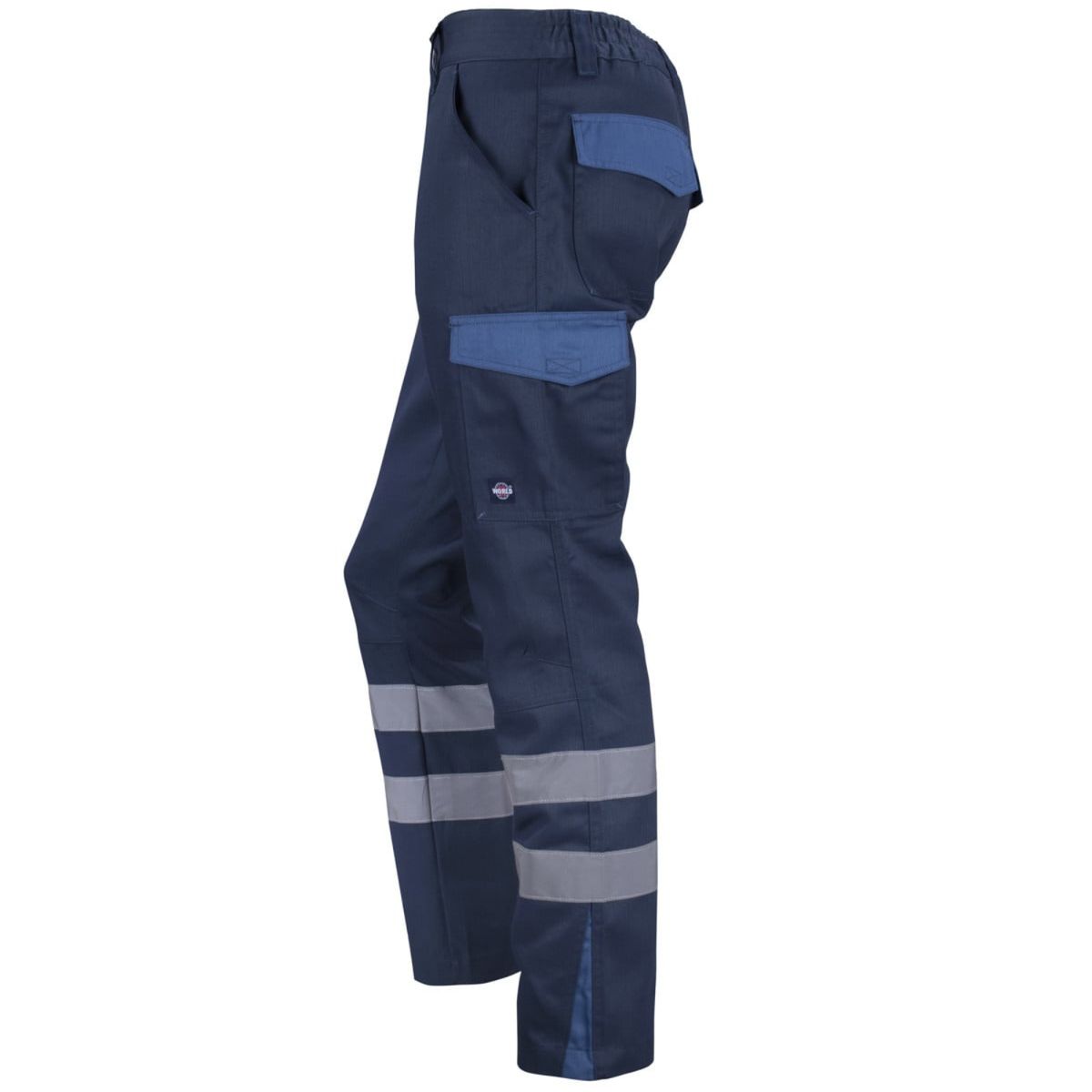 T-WORLD - Pantalón Cargo Gabardina Bi-Color Con Cinta Hombre