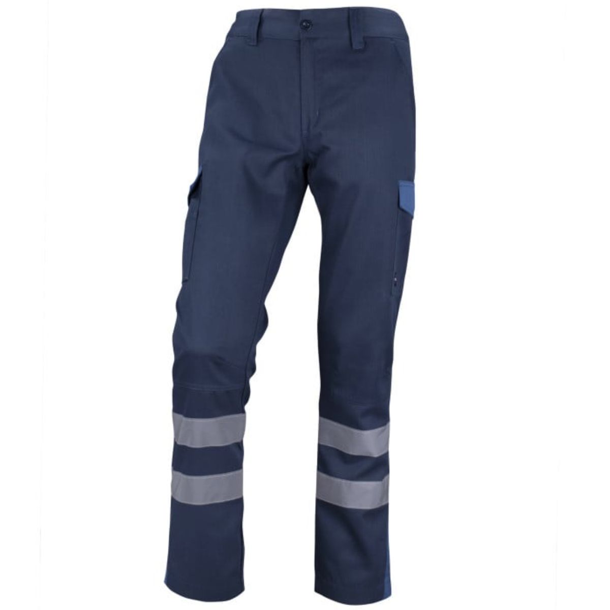 T-WORLD - Pantalón Cargo Gabardina Bi-Color Con Cinta Hombre