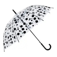 GENERICO - Paraguas Niños Transparente Infantil Automatico De 90 Cm Negro