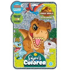 VERTICE - Libro Super Colorea Jurasic Explorer -VERTICE