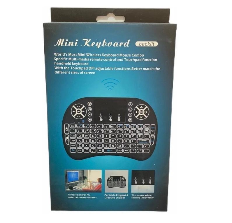 GENERICO Mini Teclado Inalámbrico Smart Tv Touch Pad Con Iluminación
