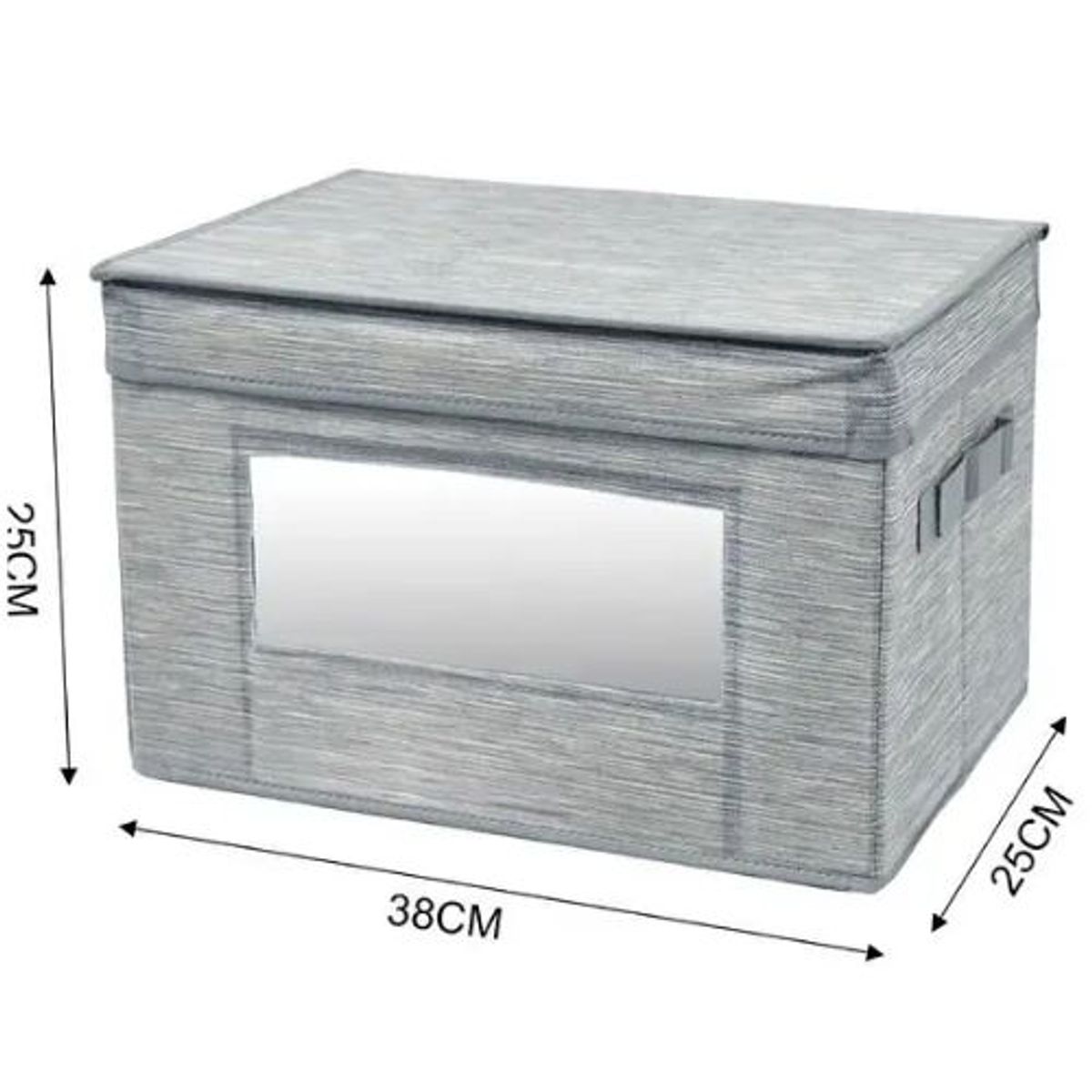 GENERICO - CAJA DE ALMACENAMIENTO DE TELA 38CM GRIS