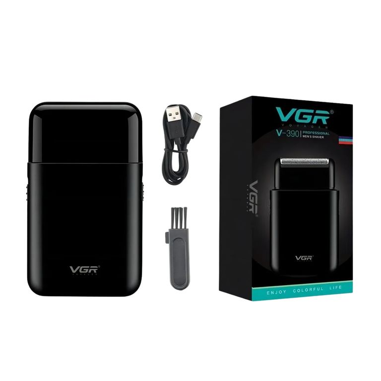 Afeitadora Mini Shaver y Trimmer VGR390 Viaje Recargable