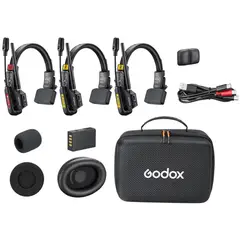 GODOX - SkyTalk Air 3S Sistema de Intercomunicación Inalámbrico Para 3 Personas