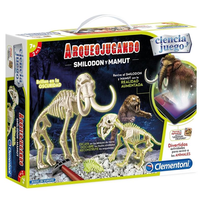 CLEMENTONI - Arqueojugando Mamut Y Smilodon