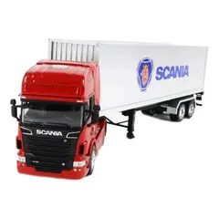 WELLY - CAMION SCANIA R730A 4×2 ROJO CON SEMIRREMOLQUE 132