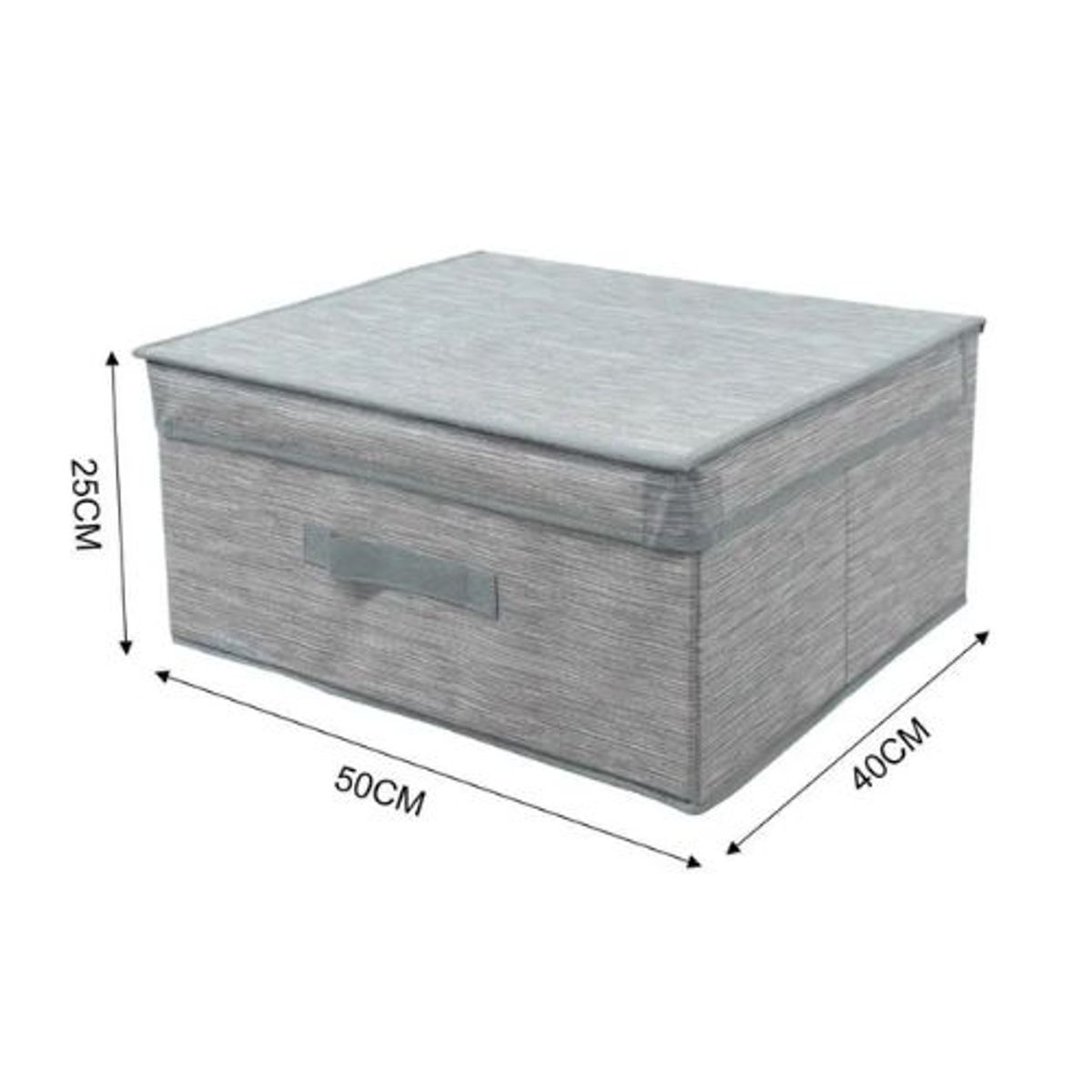 GENERICO - CAJA DE ALMACENAMIENTO DE TELA 50X40CM GRIS