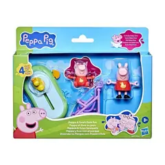 PEPPA PIG - PLAYSET - PEPPA Y EVIE VAN AL PARQUE
