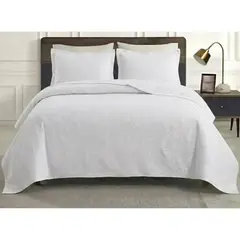GENERICO - Quilt Cobertor 2 Plazas Atenas Liviano + 2 Fundas Almohada