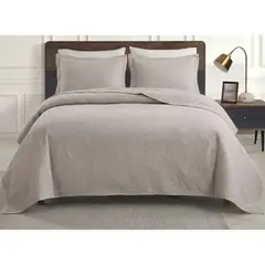 GENERICO - Quilt Cobertor 2 Plazas Atenas Liviano + 2 Fundas Almohada