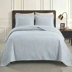 GENERICO - Quilt Cobertor 2 Plazas Atenas Liviano + 2 Fundas Almohada
