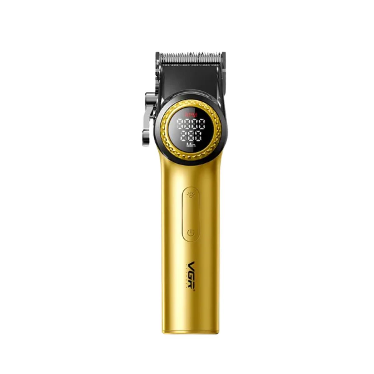 VGR - Cortapelo VGR001 Clipper Profesional Dorado y Negro con Pantalla Digital
