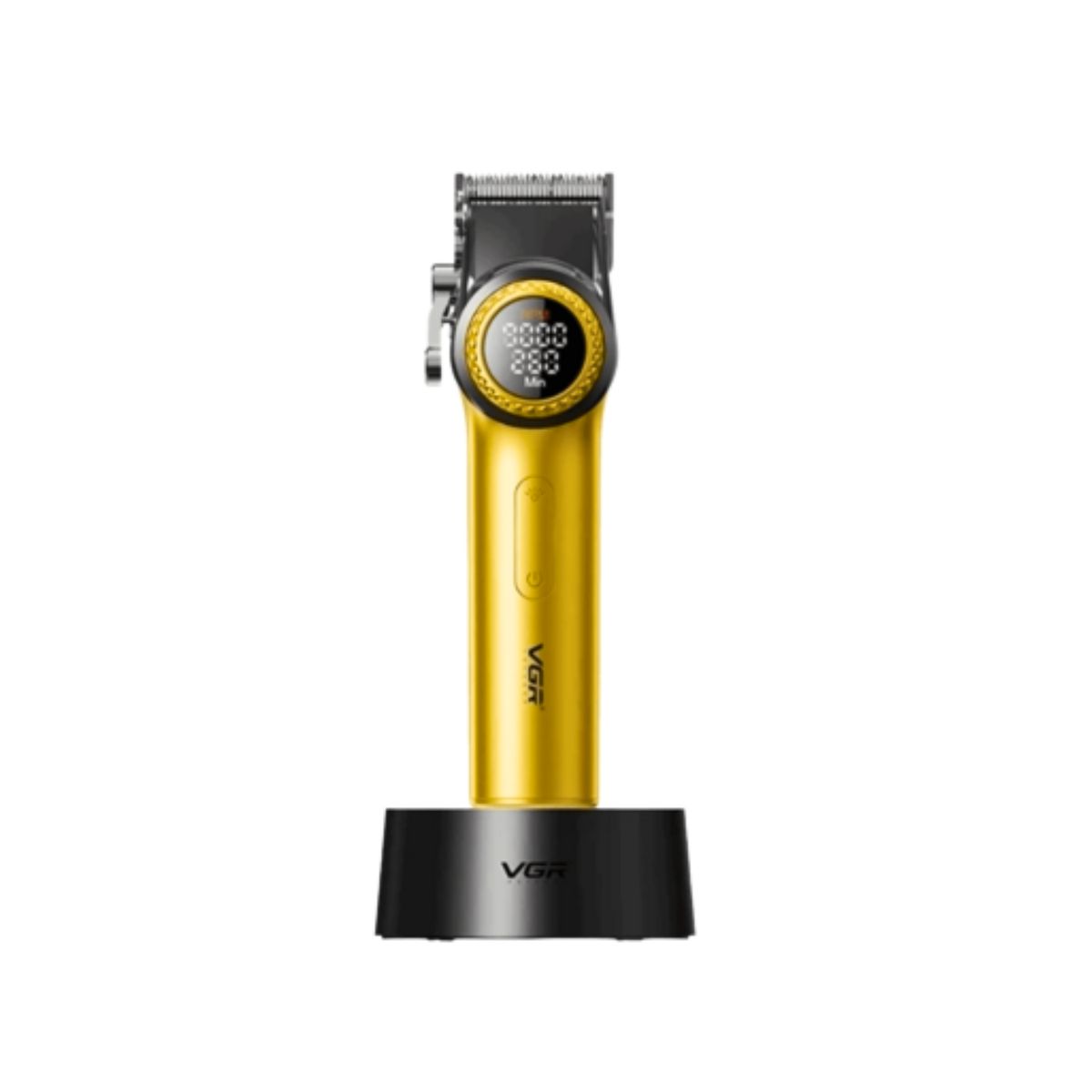 VGR - Cortapelo VGR001 Clipper Profesional Dorado y Negro con Pantalla Digital