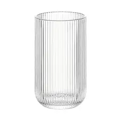 OEM - Pack 6 Vasos De Vidrio Bebidas Agua Matcha Cafe 450ml Lineas
