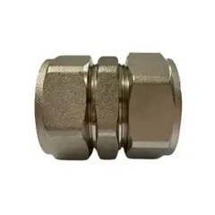 GENERICO - COPLA COMPRESION DE PEX 20MM BRONCE NIQUELADO