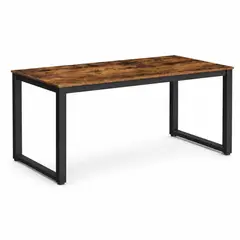 SPACE HOME - Mesa Escritorio Industrial Rústica 140 cm, Firme, Amplia y Fácil de Combinar