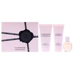 VIKTOR AND ROLF - Flowerbomb Gift Set Mujer 3 Piezas EDP 7.1 ml EDP Splash Mini + 40 ml Bomblicious Body Cream + 50 ml Bomblicious Body Lotion